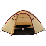 Coleman Darwin 4 Plus Summer, Tenda beige/rosso scuro