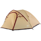 Coleman Darwin 4 Plus Summer, Tenda beige/rosso scuro