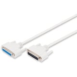 Digitus Cavo di prolunga per trasferimento dati seriale, D-Sub25 (spina) > D-Sub25 (presa) beige