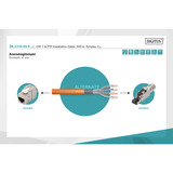 Digitus Cavo di posa professionale Cat.7 S/FTP simplex, Cca arancione 