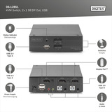 Digitus DS-12851, Switch KVM Nero