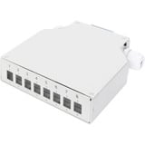 Digitus Scatola di giunzione su guida DIN per 8 connettori LC/DX 