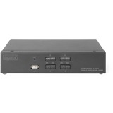 Digitus Switch KVM, 4 porte, schermo singolo 4K, HDMI® Nero, 4 porte, schermo singolo 4K, HDMI®, 3840 x 2160 Pixel, 4K Ultra HD, Nero