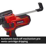 EINHELL Power X-Change pistola per cartucce a batteria TE-SG 18/10 Li - Solo, 18 Volt, Pistola per silicone rosso/Nero
