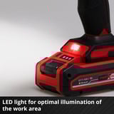 EINHELL Power X-Change pistola per cartucce a batteria TE-SG 18/10 Li - Solo, 18 Volt, Pistola per silicone rosso/Nero