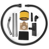 EINHELL TE-VC 36/25 Li S-Solo (2x 18Volt), Aspira bagnato / asciutto rosso/in acciaio inox