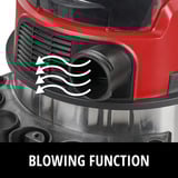 EINHELL TE-VC 36/25 Li S-Solo (2x 18Volt), Aspira bagnato / asciutto rosso/in acciaio inox