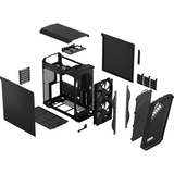 Fractal Design Torrent Compact Tower Nero Nero, Tower, PC, Nero, ATX, EATX, micro ATX, Mini-ITX, SSI CEB, Acciaio, Giocare