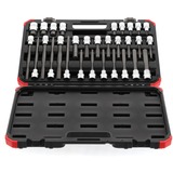 GEDORE Set di inserti per cacciavite e chiave a bussola rossa, 1/2", chiave combinata   Nero/Rosso