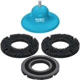 Hazet Levigatrice per mozzi ruota (corpo base + 3 dischi abrasivi), Ø 160 mm, Mola abrasiva blu