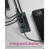 ICY BOX IB-HUB1457-C31 USB 3.2 Gen 1 (3.1 Gen 1) Type-C 10000 Mbit/s Blu, Grigio, Hub USB USB 3.2 Gen 1 (3.1 Gen 1) Type-C, USB 3.2 Gen 2 (3.1 Gen 2) Type-C, USB tipo-C, 10000 Mbit/s, Blu, Grigio, Alluminio, 20 W