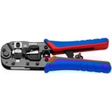 KNIPEX 97 51 13, Pinza crimpatrice blu/Rosso