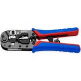 KNIPEX Pinza crimpatrice per connettori Western blu/Rosso