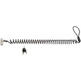 Kensington Lucchetto sottile per laptop con chiave portatile NanoSaver 2.0, Castello Nero, 1,8 m, Kensington, Chiave, Acciaio al carbonio, Plastica, Argento, Nero