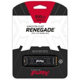 Kingston FURY 500G FURY RENEGADE M.2 2280 NVMe SSD, Disco a stato solido Nero, 500 GB, M.2, 7300 MB/s