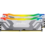 Kingston FURY CU-DIMM 48 GB DDR5-8400 (2x 24 GB) Dual-Kit, Memoria argento/Bianco