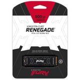 Kingston FURY FURY Renegade M.2 500 GB PCI Express 4.0 3D TLC NVMe Nero, 500 GB, M.2, 7300 MB/s