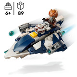LEGO Star Wars 75400 Microfighter Jedi Starfighter di Plo Koon, Astronave Giocattolo con 2 Shooter e Minifigure, Regalo da 6+, Giochi di costruzione Astronave Giocattolo con 2 Shooter e Minifigure, Regalo da 6+, Set da costruzione, 6 anno/i, Plastica, 89 pz, 116 g