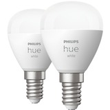 Philips Hue Philips Hue White 2 Lampadine Smart E14 40 W Philips Hue White 2 Lampadine Smart E14 40 W, Lampadina intelligente, Bianco, Bluetooth/Zigbee, LED integrato, E14, Bianco morbido