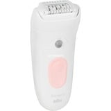 Procter & Gamble Silk-épil 5 5-230, Epilatore Elettrico Donna, Per Una Epilazione Semplice, Bianco/Rosa bianco/Rosa, Epilatore Elettrico Donna, Per Una Epilazione Semplice, Bianco/Rosa, Rosa, Bianco, 28 pinzette, MicroGrip, 0,5 mm, Batteria, Batteria integrata