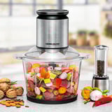 Rommelsbacher Tritatutto multifunzione MZ 800, Trituratore accaio/Nero