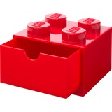 Room Copenhagen LEGO Cassetto da scrivania 4, Scatola di immagazzinaggio rosso