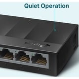 TP-Link LS1005G Non gestito Gigabit Ethernet (10/100/1000) Nero, Interruttore Nero, Non gestito, Gigabit Ethernet (10/100/1000), Montabile a parete