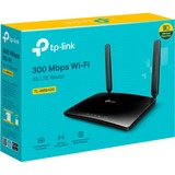 TP-Link TL-MR6400 router wireless Fast Ethernet Banda singola (2.4 GHz) 4G Nero Nero, Wi-Fi 4 (802.11n), Banda singola (2.4 GHz), Collegamento ethernet LAN, 3G, Nero, Router da tavolo