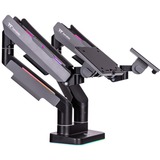 Thermaltake Braccio per monitor da gioco RGB doppio, Base per monitor Nero