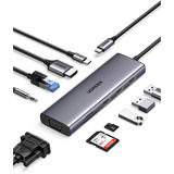 UGREEN Revodok 10-in-1 USB-C Hub, Docking station argento