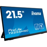 iiyama ProLite T2255MSC-B1 Monitor PC 54,6 cm (21.5") 1920 x 1080 Pixel Full HD LCD Touch screen Nero, Monitor LED Nero, 54,6 cm (21.5"), 1920 x 1080 Pixel, Full HD, LCD, 5 ms, Nero