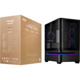 ASUS PRIME AP202 ARGB Mini Tower Nero, Chassis Tower Nero, Mini Tower, PC, Nero, micro ATX, Mini-ITX, Metallo, Gaming