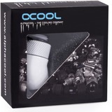 Alphacool 17487 parte e accessorio del sistema di raffreddamento del computer Kit di montaggio bianco, Kit di montaggio, Ottone, Bianco, 1/4", Maschio, Femmina