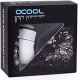 Alphacool 17487 parte e accessorio del sistema di raffreddamento del computer Kit di montaggio, Connessioni bianco, Kit di montaggio, Ottone, Bianco, 1/4", Maschio, Femmina