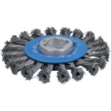 Bosch 2 608 620 731 accessorio per smerigliatrice Spazzola a disco, Pennello Spazzola a disco, Alluminio, Di metalli non ferrosi, Tubo, Profilato, Acciaio, 11,5 cm, Bosch, Blu, Grigio, 0,5 mm