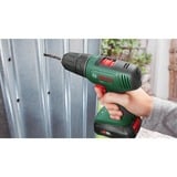 Bosch EasyDrill 18V-40 1630 Giri/min Senza chiave 1,3 kg Nero, Verde, Trapano avvitatore verde/Nero, Trapano con impugnatura a pistola, Senza chiave, Senza spazzola, Nero, Verde, 1,3 cm, 1630 Giri/min