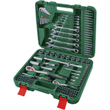Bosch Set di utensili, 134 pezzi, Set di strumenti verde