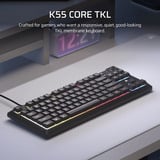 Corsair K55 CORE TKL, Tastiera da gioco Nero
