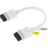 Corsair iCUE LINK Cavo, 100mm, dritto bianco