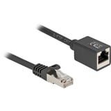 DeLOCK Cavo di prolunga di rete RJ-45 maschio > RJ-45 femmina Cat.6a S/FTP Nero