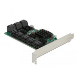 DeLOCK Scheda PCI Express x4 SATA a 16 porte, Controllore 