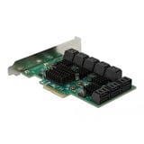 DeLOCK Scheda PCI Express x4 SATA a 16 porte, Controllore 