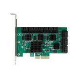 DeLOCK Scheda PCI Express x4 SATA a 16 porte, Controllore 