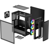 DeepCool CK560 Midi Tower Nero Nero, Midi Tower, PC, Nero, ATX, EATX, micro ATX, Mini-ATX, ABS, SPCC, Vetro temperato, Ventole