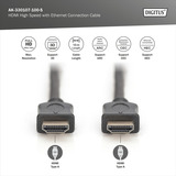 Digitus Cavo HDMI High Speed con Ethernet, tipo A Nero