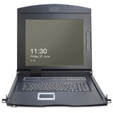 Digitus Console modulare 17", Switch KVM Nero