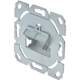 Digitus Piastra frontale + telaio di montaggio per multimedia/Keystone, Pannello frontale bianco