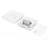 Digitus Piastra frontale + telaio di montaggio per multimedia/Keystone, Pannello frontale bianco
