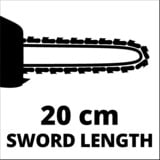 EINHELL Power X-Change Akku-Hochentaster GC-LC 18/20 Li T-Solo, 18Volt, Potatore rosso/Nero