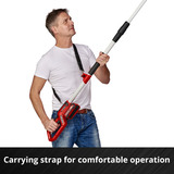 EINHELL Power X-Change Akku-Hochentaster GC-LC 18/20 Li T-Solo, 18Volt, Potatore rosso/Nero